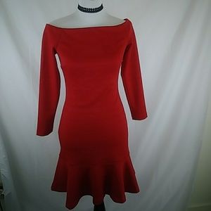 Banana Republic red cocktail dress